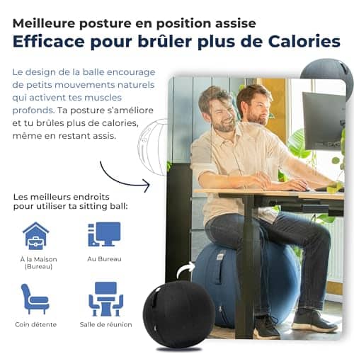 product-Backerz-Siège-Ballon-75cm---Balle-intérieure-PVC-Résistante,-Capacité-110kg,-Caoutchouc,-Housse-Lin-Doux-Lavable---Chaise-Ballon-Ergonomique-Bureau-&-Yoga,-pour-Bonne-Posture---Noir-4.jpg