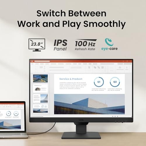 Écran 24 pouces 100Hz ips pour télétravail BenQ