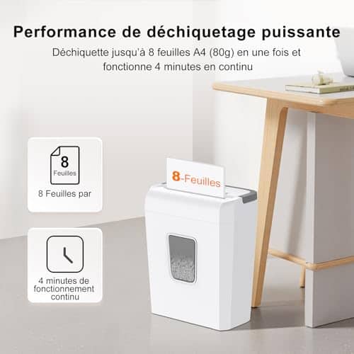 Vue detaillee 1 du produit Destructeur de documents sécurité p-4 Bonsaii
