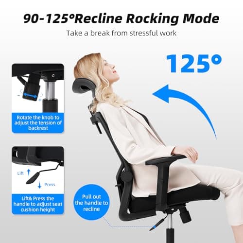 product-Daccormax-Chaise-Bureau-Ergonomique,-Fauteuil-de-Bureau-Confortable-à-roulettes,-Siège-Inclinable-Pivotant,-Accoudoirs-Réglables,-Appui-Tête-Ajustable-11cm,-Support-Lombaire-Réglable,-Noir-4.jpg