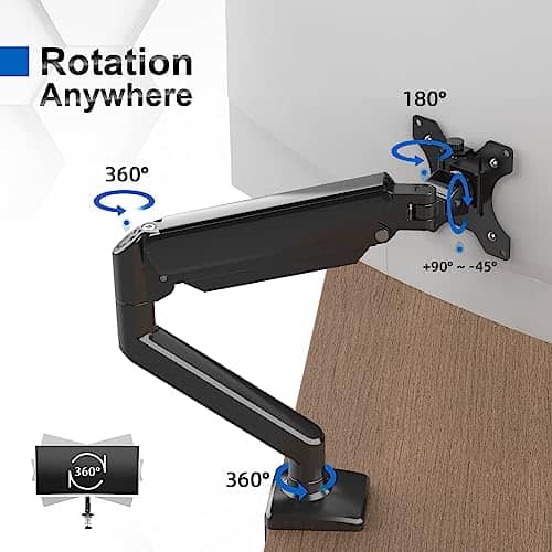 Vue detaillee 2 du produit Support écran réglable rotation 360° bureau GRIFEMA