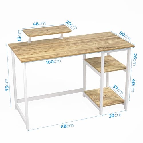 Bureau compact support moniteur intégré GreenForest