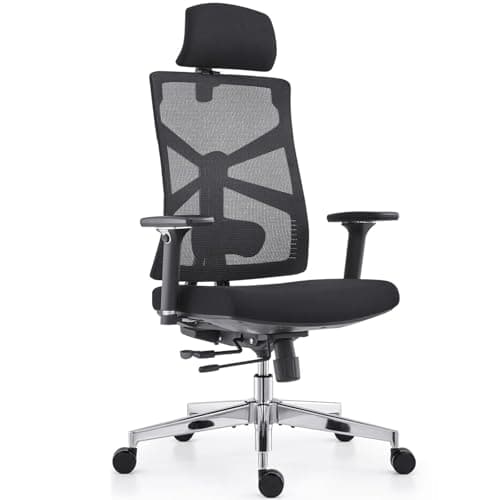 product-HOLLUDLE-Chaise-de-Bureau-Ergonomique-avec-Dossier-Adaptable,-Fauteuil-D'ordinateur-avec-Accoudoirs-4D,-Profondeur-D'assise-Réglable,-Soutien-Lombaire-et-Appui-tête-2D,-Siège-de-Travail-Exécutif,-Noir-0.jpg