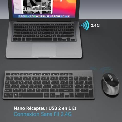 Vue detaillee 1 du produit Clavier souris compact pour télétravail JOYACCESS