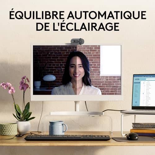 Vue detaillee 2 du produit Webcam full hd pour réunions meilleure lumière Logitech