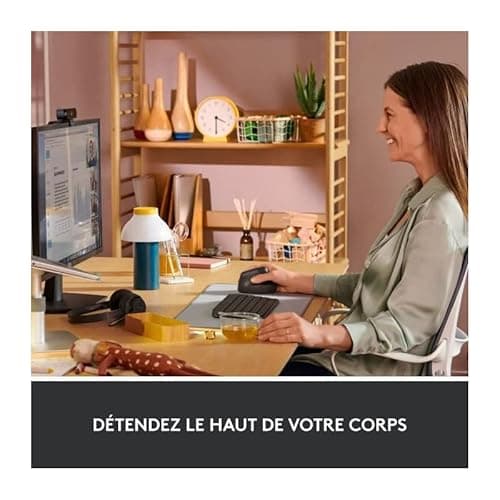 Souris ergonomique verticale confort posture Logitech