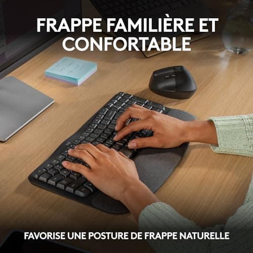 Clavier ergonomique confort de frappe Logitech