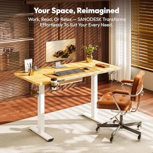 Bureau assis debout réglable mémoire SANODESK