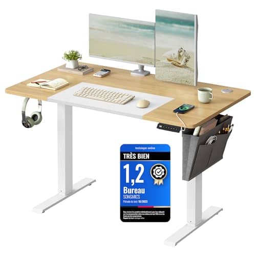 Photo du produit Bureau électrique réglable posture ergonomique SONGMICS