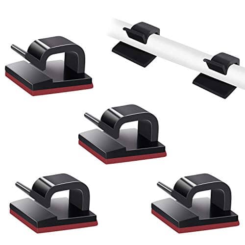 Photo du produit Clips de gestion de câbles adhésifs 50 pièces SOULWIT