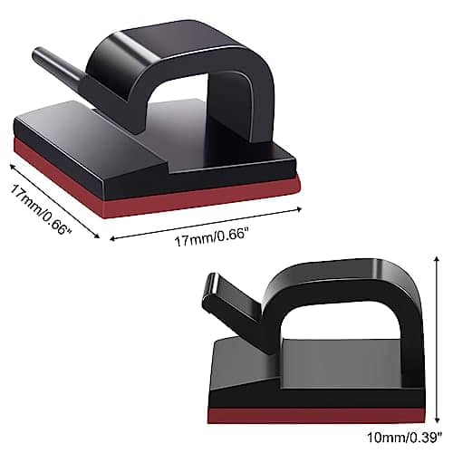 Vue detaillee 2 du produit Clips de gestion de câbles adhésifs 50 pièces SOULWIT