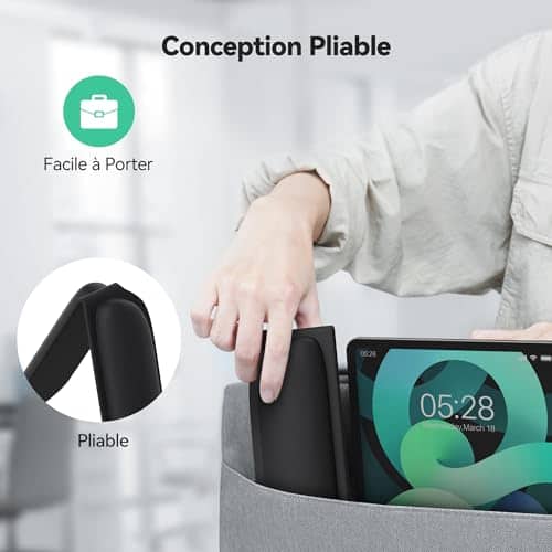 Vue detaillee 2 du produit Tapis de souris ergonomique soutien poignets TECKNET