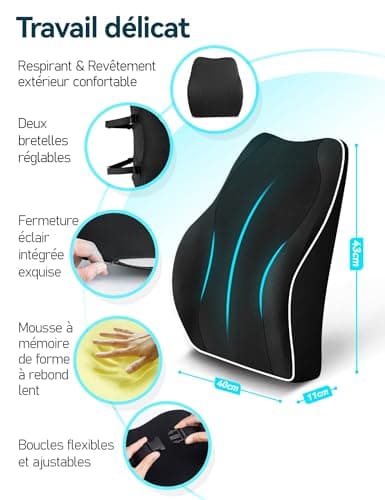 product-Travel-Ease-Coussin-de-Soutien-Lombaire-Ergonomique,-Support-Dorsal-en-Mousse-à-Mémoire-pour-Siège-de-Voiture-Chaise-de-Bureau,-Dossier-avec-Revêtement-Antistatique-et-Double-Sangles-Réglables,-Noir-4.jpg