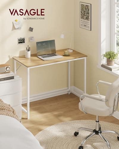 Bureau compact ergonomique pour télétravail VASAGLE