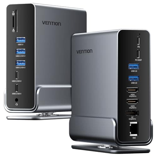 Dock triple moniteur pour télétravail Vention