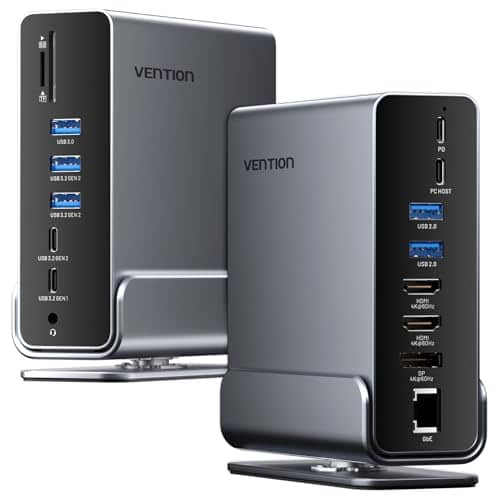 Photo du produit Dock triple moniteur pour télétravail Vention