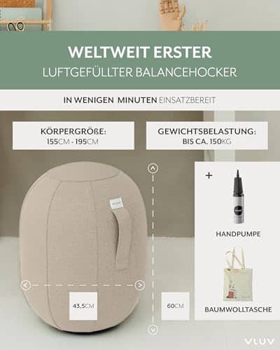 Vue detaillee 1 du produit Tabouret ergonomique active muscles profonds VLUV