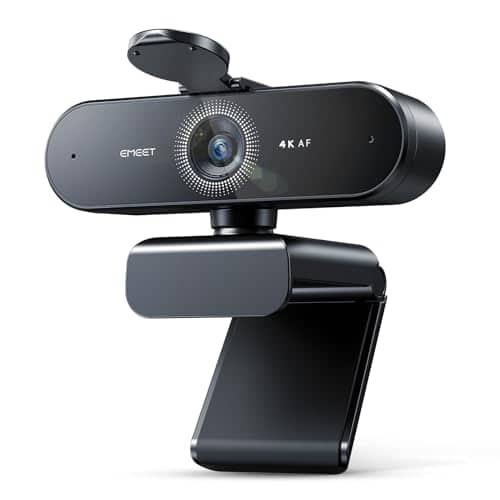 Photo du produit Webcam 4K autofocus pdaf pour visioconférence eMeet