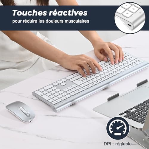 Clavier souris ergonomique rechargeable Cimetech